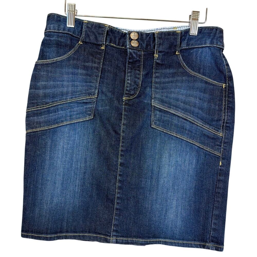 Tommy Hilfiger Blue Denim Four-Pocket Mini Skirt Size 6